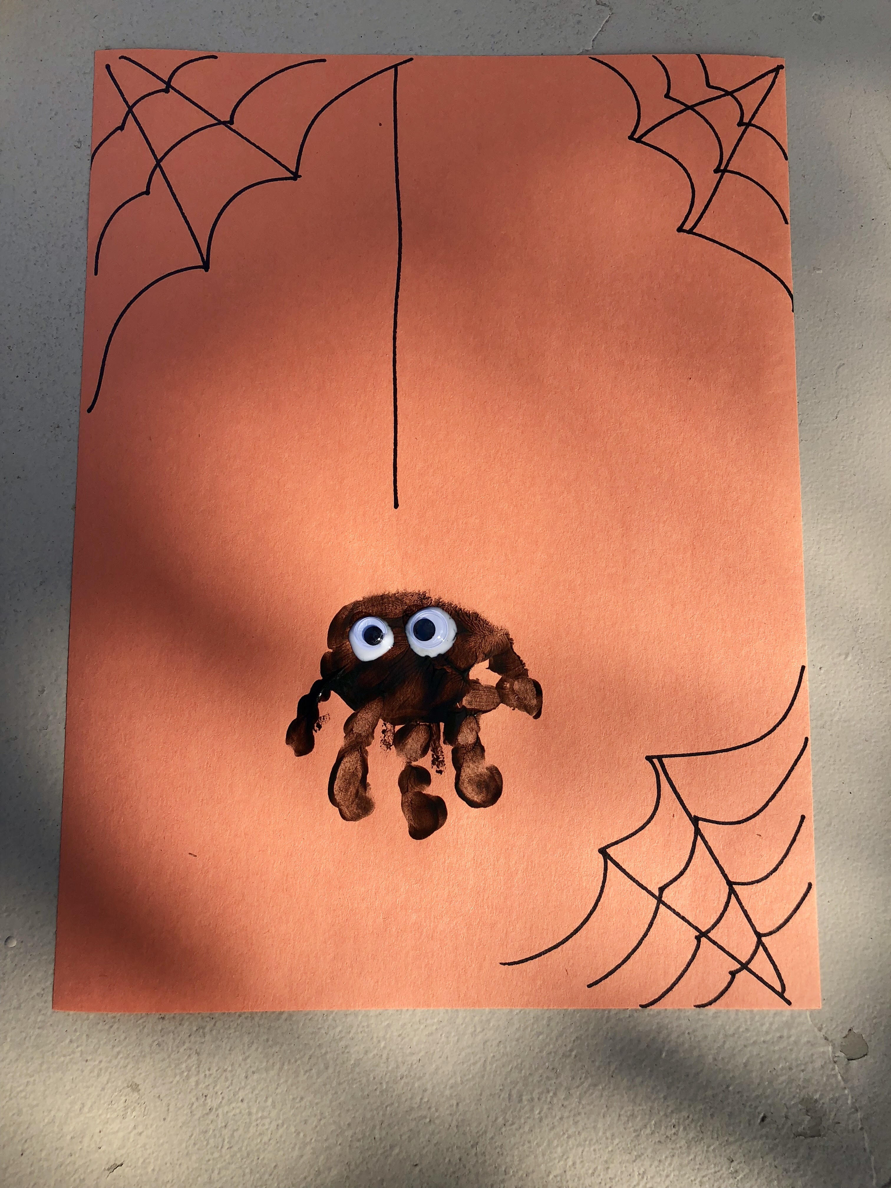 Spider handprint on sale
