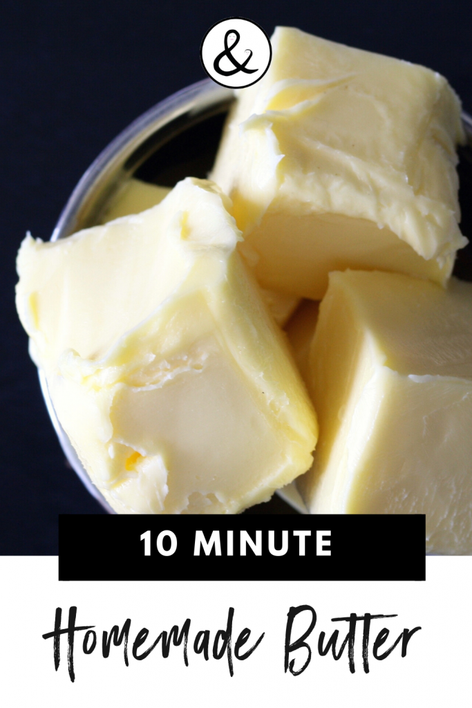 10 Minute Homemade Butter in a Jar