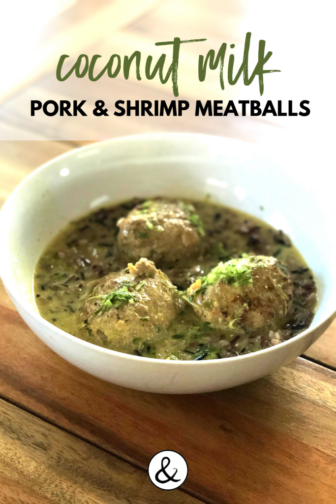 Coconut Milk Pork and Shrimp Meatballs