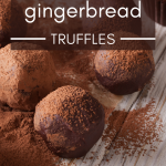 Dark Chocolate Gingerbread Truffles