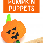 Popsicle Stick Pumpkin Puppets