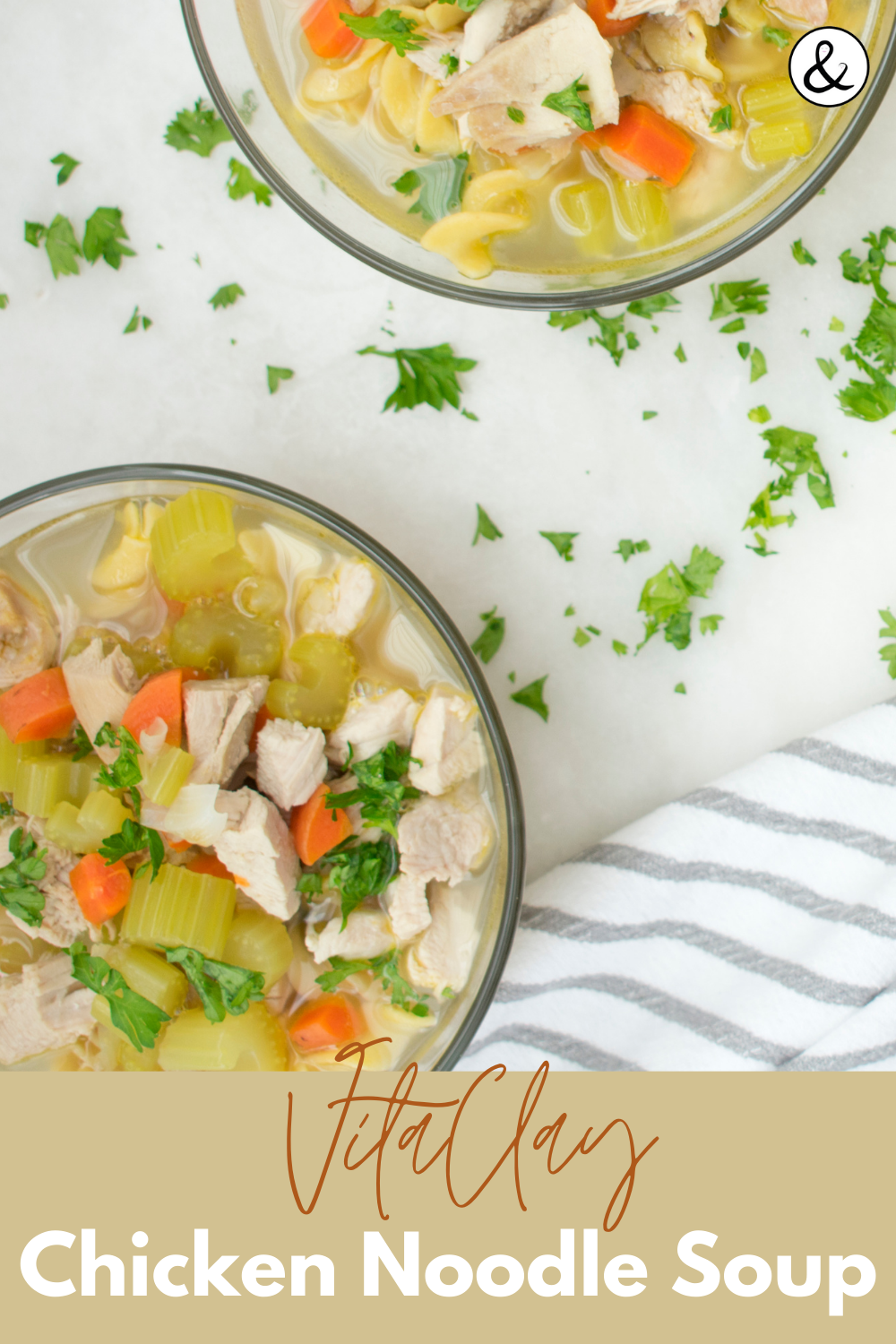 VitaClay Chicken Noodle Soup Recipe