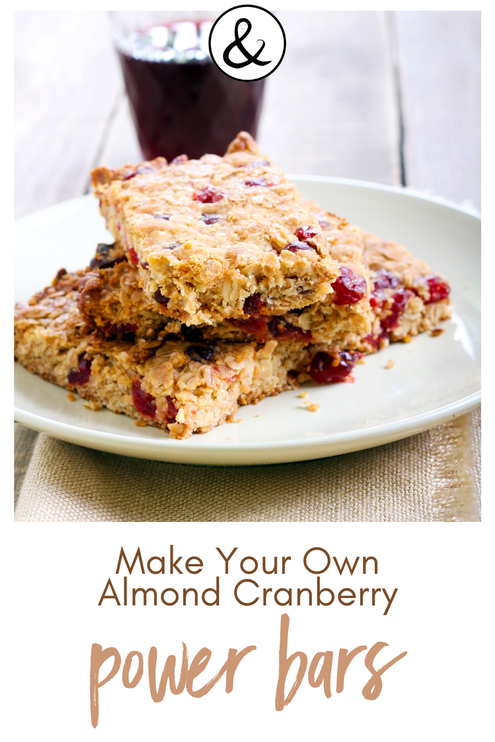 Make Your Own Almond Cranberry Power Bars